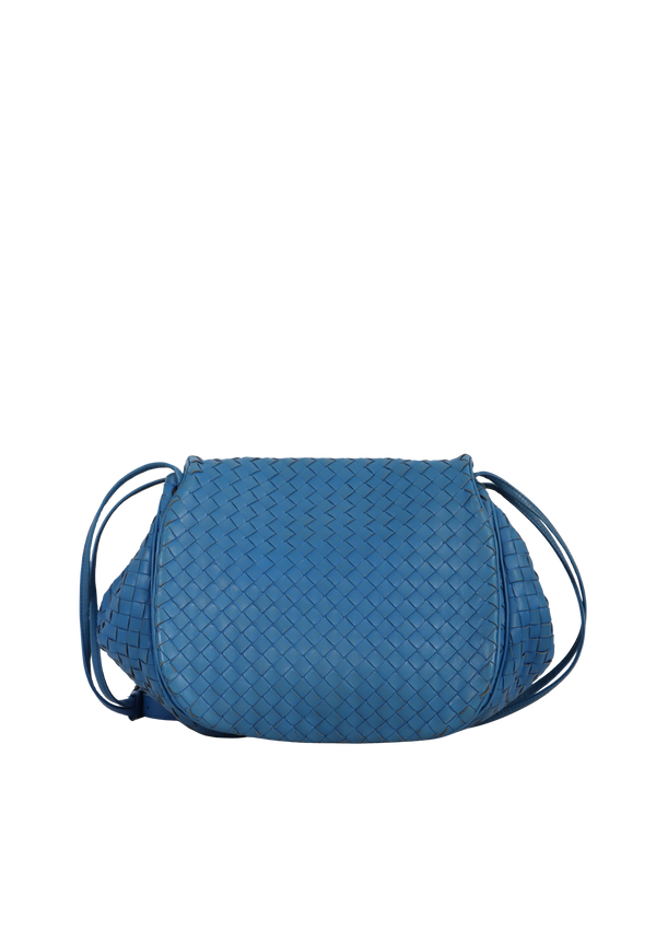 SMALL INTRECCIATO FLAP MESSENGER BAG