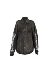 METAL LOGO DENIM JACKET XS