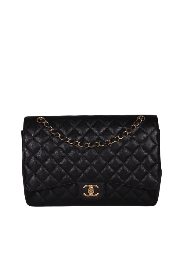 MAXI CLASSIC DOUBLE FLAP CAVIAR