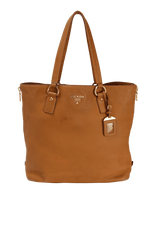 VITELLO DAINO SIDE ZIP TOTE