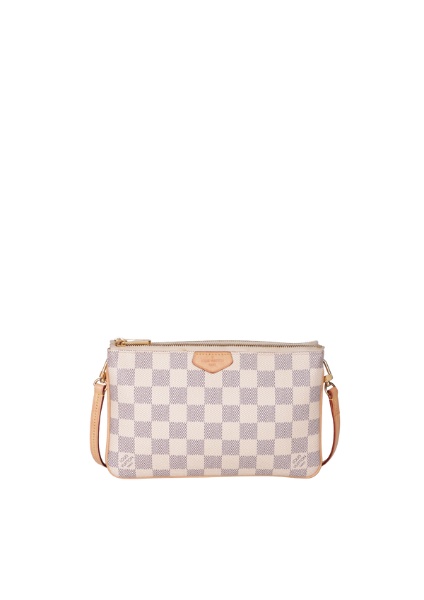 DAMIER AZUR DOUBLE ZIP POCHETTE