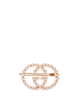 FAUX PEARL INTERLOCKIG GG HAIR CLIP