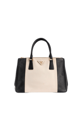 SMALL SAFFIANO LUX DOUBLE ZIP GALLERIA BICOLOR