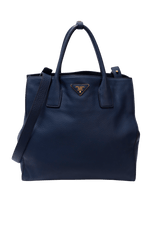 VITELLO DAINO DOUBLE ZIP TOTE
