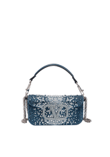 CRYSTAL EMBELLISHED VLOGO LOCÒ BAG
