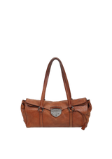 EASY FOLDOVER PUSHLOCK SHOULDER BAG