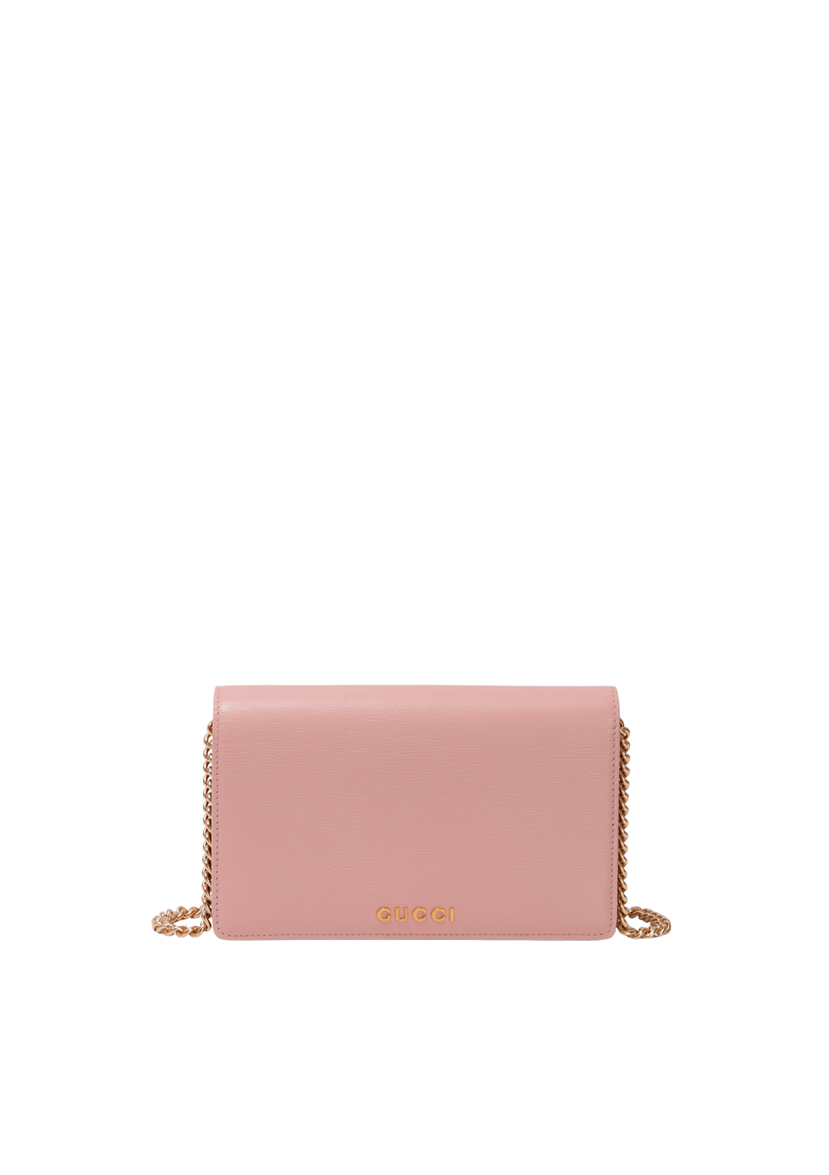 BOLSA GUCCI LEATHER WALLET ON CHAIN ROSA ORIGINAL – Gringa