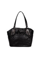 PATENT LEATHER SATCHEL BAG