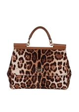 LARGE LEOPARD MISS SICILY BAG