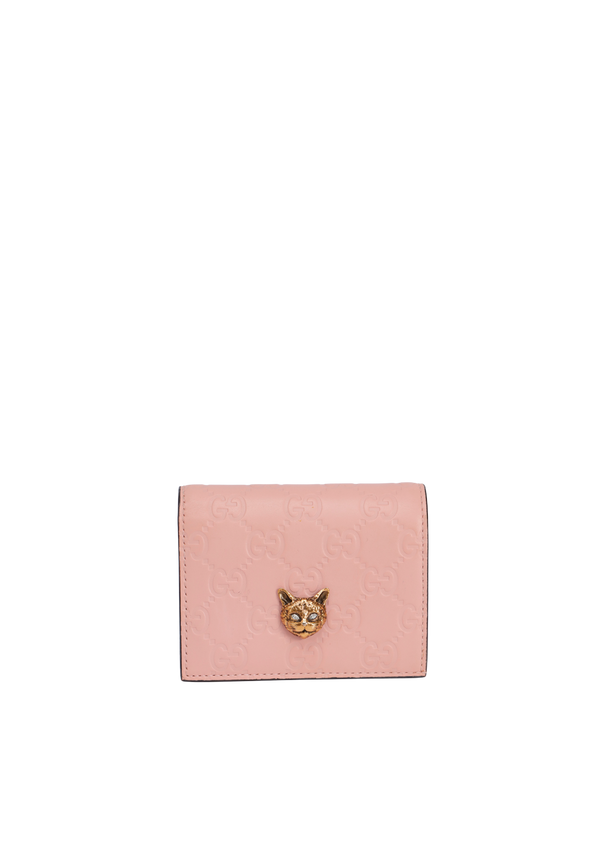 GUCCISSIMA CRYSTAL CAT WALLET