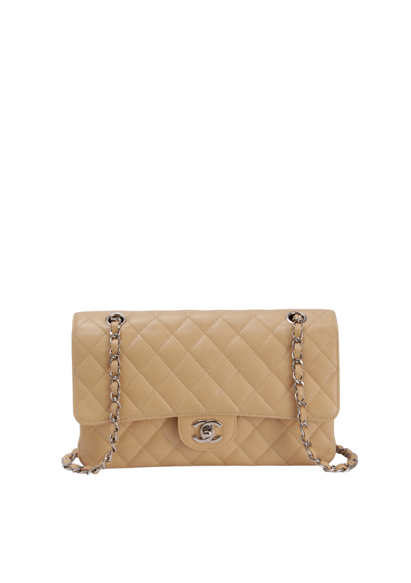 MEDIUM CLASSIC DOUBLE FLAP CAVIAR
