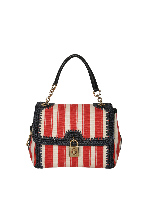 LEATHER TOP HANDLE BAG
