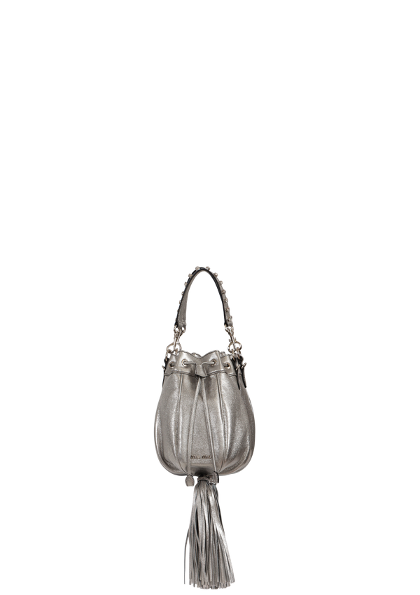 LEATHER BUCKET BAG