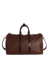 DAMIER ÉBÈNE KEEPALL BANDOULIÈRE 45