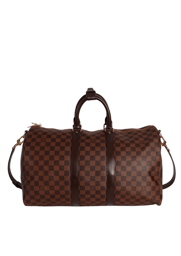 DAMIER ÉBÈNE KEEPALL BANDOULIÈRE 45