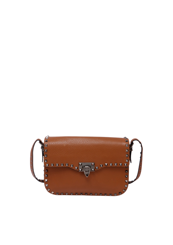 MEDIUM ROCKSTUD FLIPLOCK CROSSBODY BAG