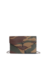 PRINTED MONOGRAM UPTOWN WALLET ON CHAIN