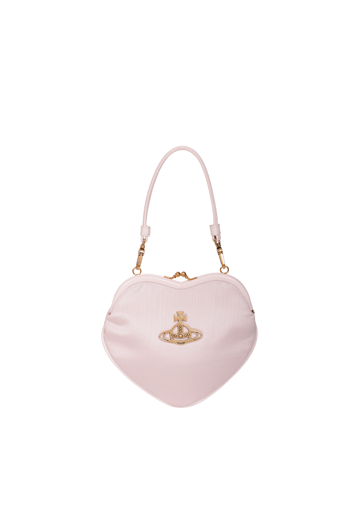 BOLSA VIVIENNE WESTWOOD HEART KISS LOCK HANDLE BAG BRANCO ORIGINAL