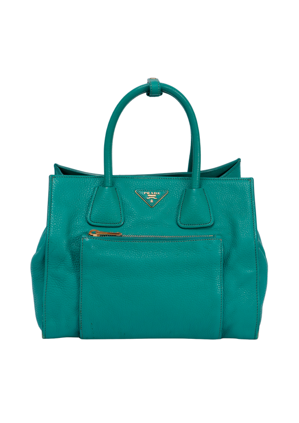 VITELLO DAINO FRONT POCKET WING TOTE