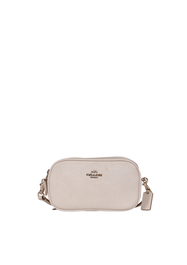 PEBBLED LEATHER CROSSBODY POUCH