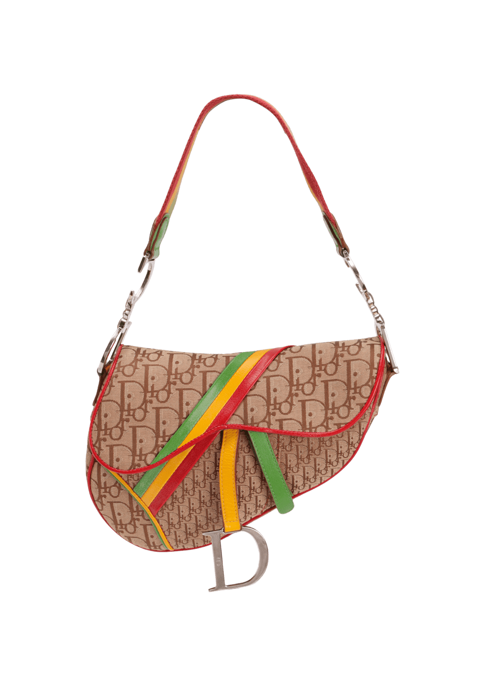 BOLSA CHRISTIAN DIOR LIMITED EDITION DIORISSIMO RASTA SADDLE BAG