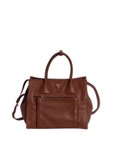 VITELLO DAINO FRONT POCKET WING TOTE