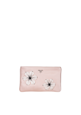SATIN FLORAL CLUTCH