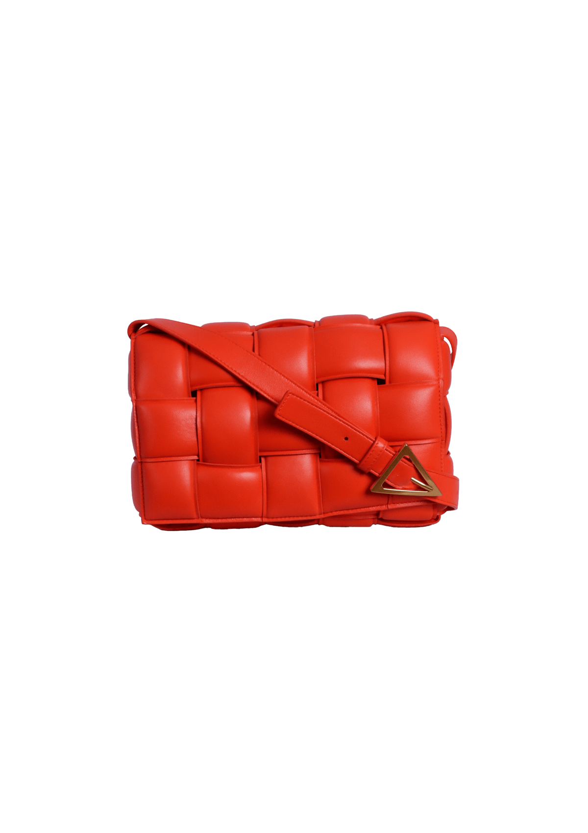 BOLSA BOTTEGA VENETA PADDED CASSETTE LARANJA ORIGINAL – Gringa