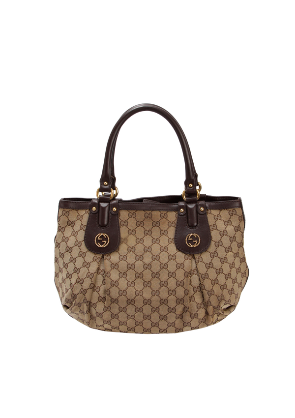 GG CANVAS STUDDED SCARLETT TOTE