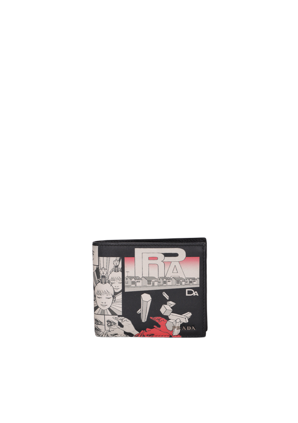 LEATHER COMIC PRINTED WALLET