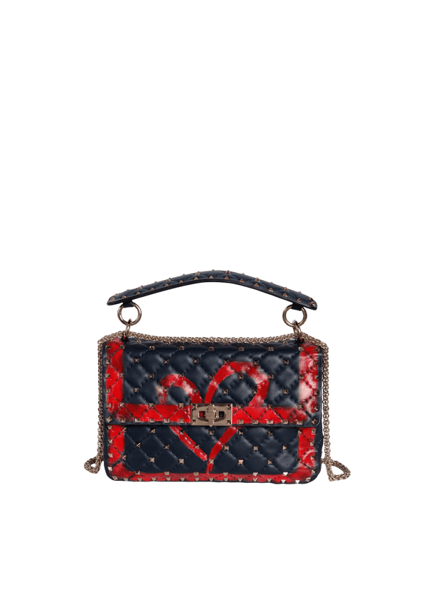 MEDIUM ROCKSTUD SPIKE SHOULDER BAG