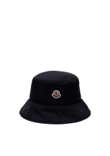 LOGO PATCH NYLON BUCKET HAT