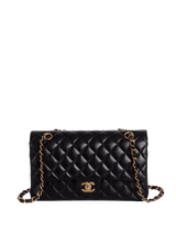 MEDIUM CLASSIC DOUBLE FLAP LAMBSKIN