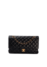 MEDIUM CLASSIC DOUBLE FLAP LAMBSKIN