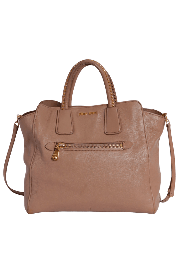 LEATHER SATCHEL BAG