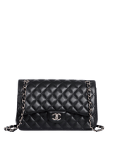 JUMBO CLASSIC DOUBLE FLAP BAG LAMBSKIN