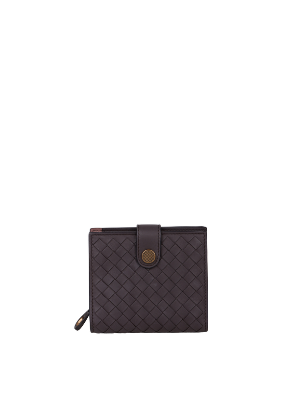 INTRECCIATO FRENCH COMPACT WALLET