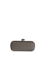 LONG KNOT INTRECCIATO SATIN CLUTCH