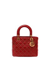 STUDDED SUPPLE LADY DIOR MEDIUM