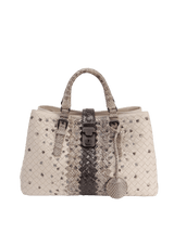 MEDIUM INTRECCIATO LIZARD ROMA BAG