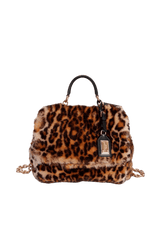 FAUX FUR LARGE MISS SICILY BAG