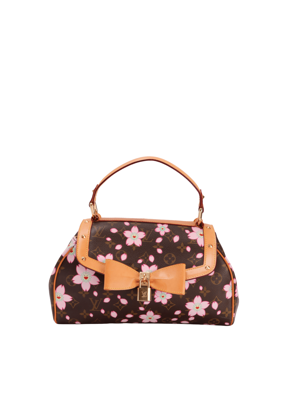 BOLSA LOUIS VUITTON MONOGRAM CHERRY BLOSSOM SAC RETRO MARROM