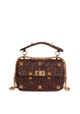 MEDIUM ROMAN STUD RAFFIA