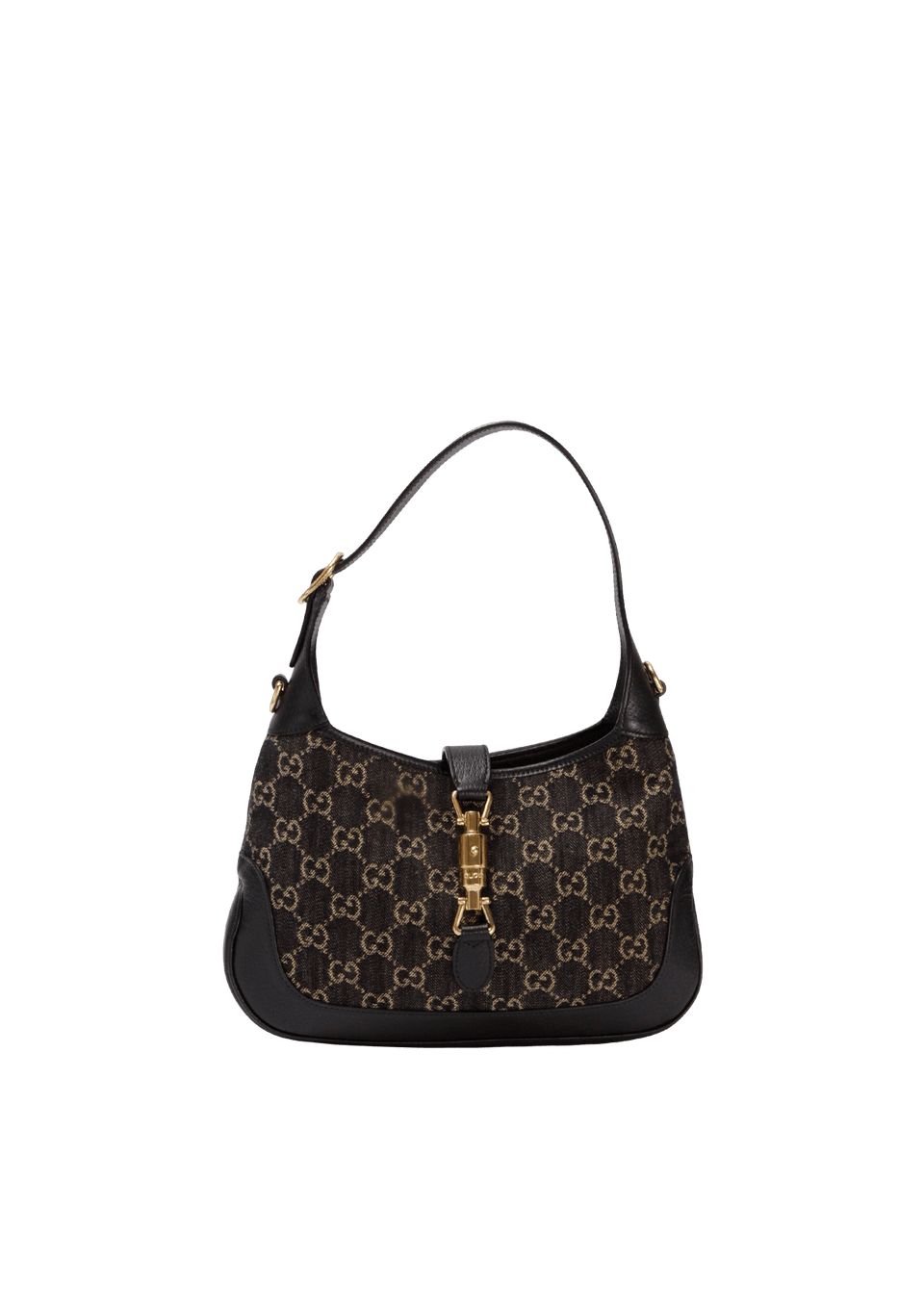 BOLSA GUCCI SMALL GG DENIM JACKIE 1961 AZUL ORIGINAL – Gringa
