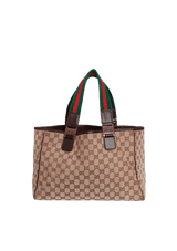 SMALL GG CANVAS OPEN TOTE