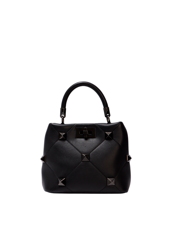 ROMAN STUD TOP HANDLE BAG