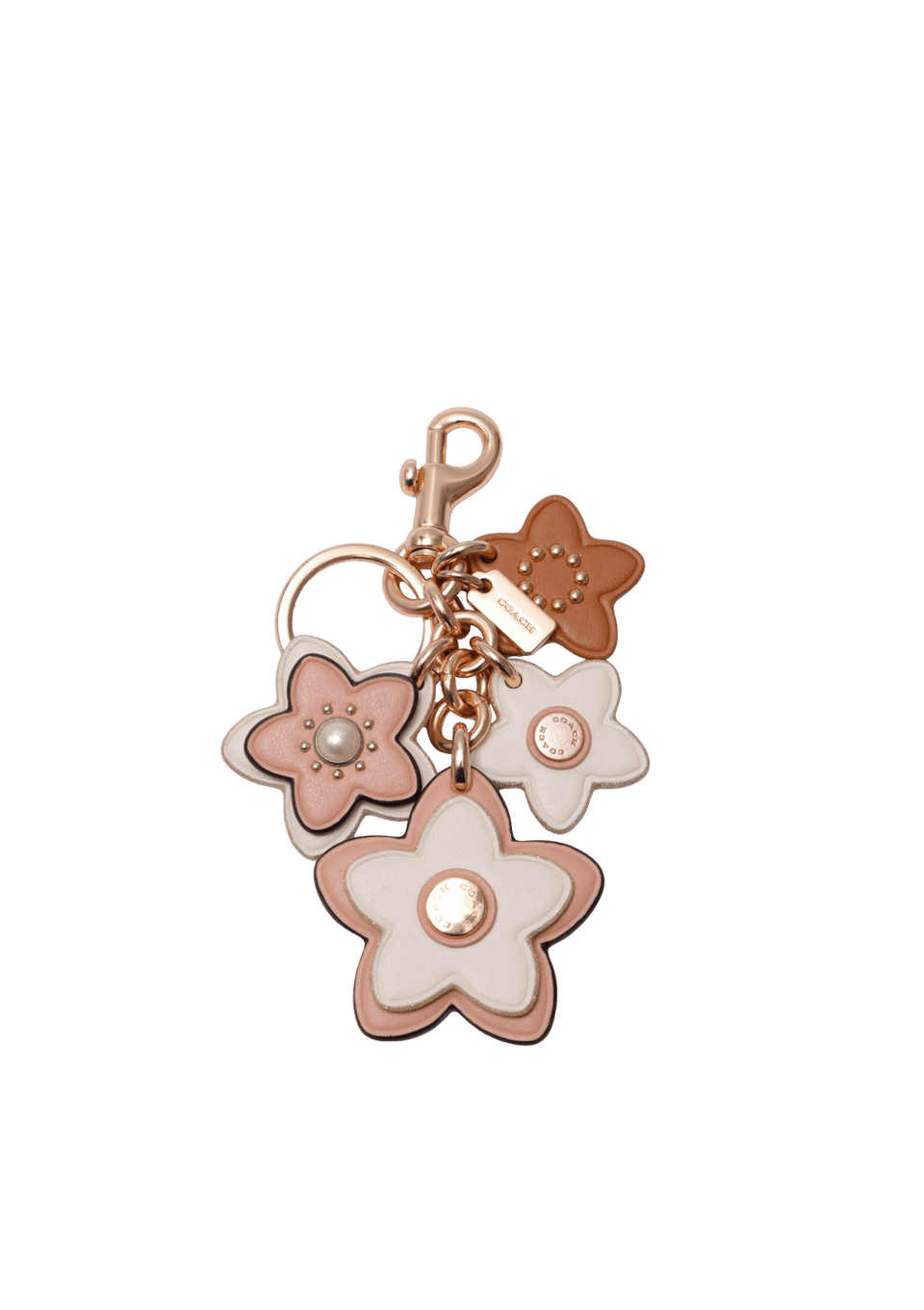 CHAVEIRO COACH WILDFLOWER CLUSTER BAG CHARM ROSA ORIGINAL – Gringa