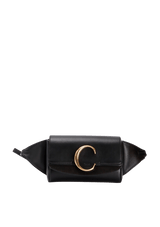 LEATHER C BELT BAG