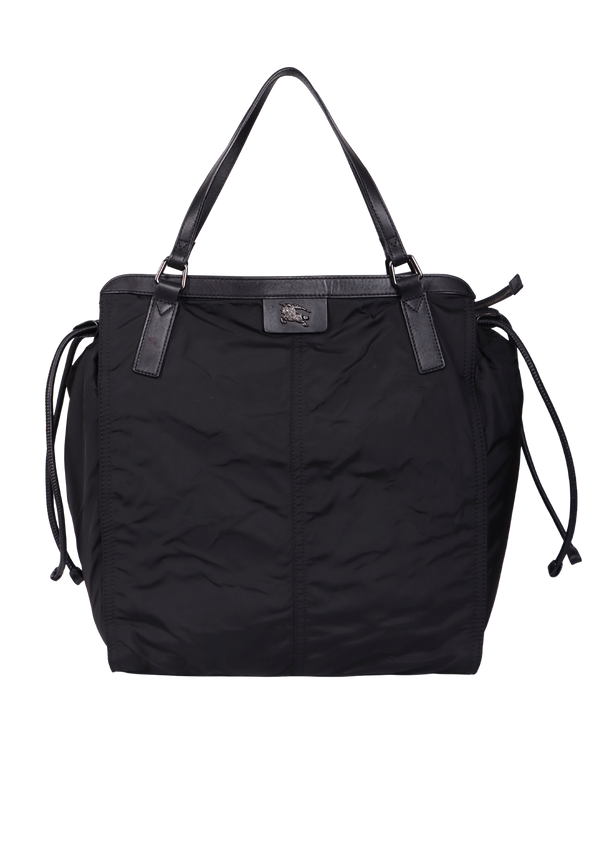 NYLON HOUSE CHECK BUCKLEIGH TOTE