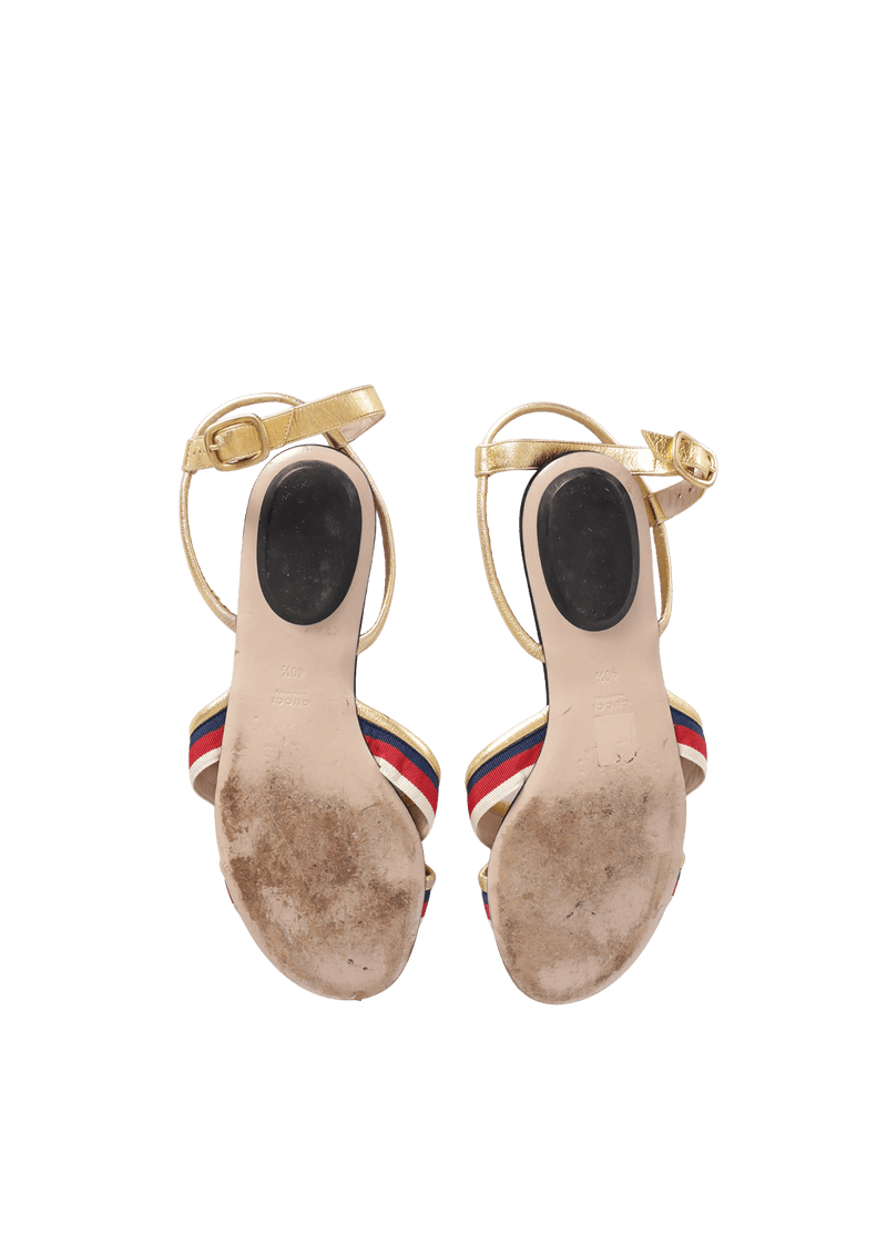 SYLVIE WEB FLAT SANDALS 39.5